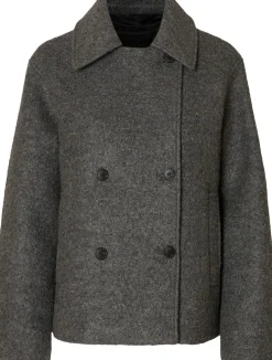 Selected SLFALMA BOUCLE WOOL BLEND JACKET NO Grå Online