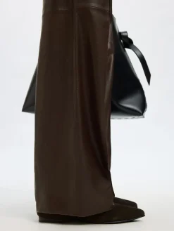 Dame Selected SLFBODA HW LEATHER PANT