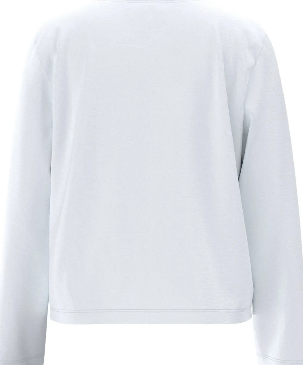 Selected SLFESSENTIAL LS BOXY TEE NOOS Hvid Clearance