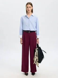 Dame Selected SLFILINA RELAXED CONTRAST LS SHIRT