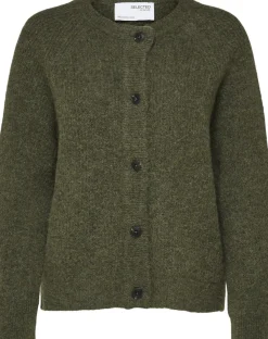 SLFLULU LS ALPACA BLEND KNIT SHORT CARDIGAN B>Selected