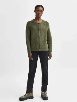 SLFLULU LS ALPACA BLEND KNIT SHORT CARDIGAN B><noscript><img width=