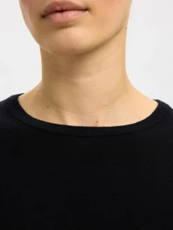 SLFTHEA LS KNIT MERINO O-NECK NOOS><noscript><img width=