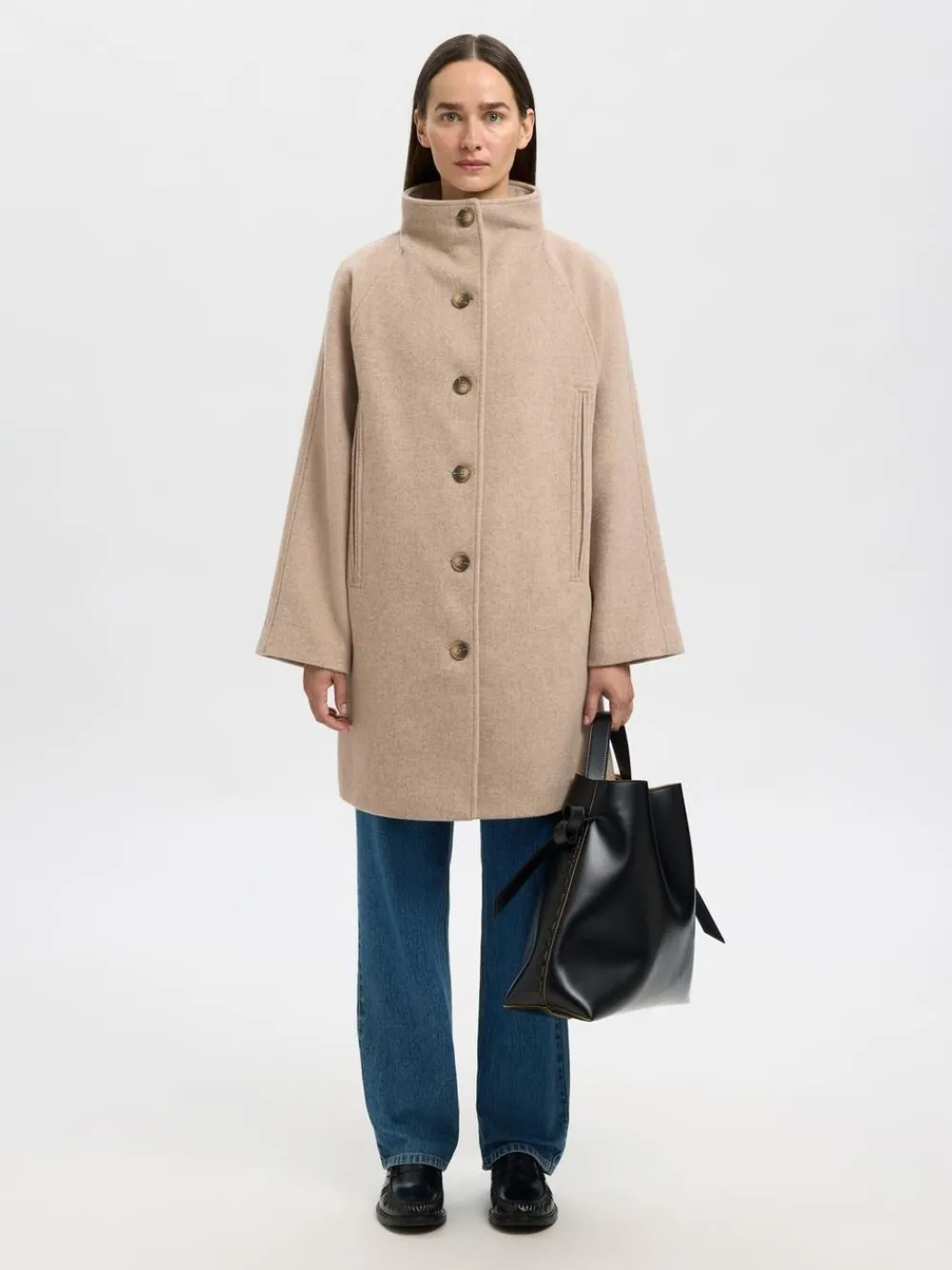 Dame Selected SLFVINNI WOOL BLEND COAT NOOS