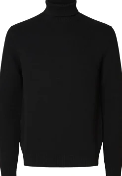 Selected SLHDANE LS KNIT STRUCTURE ROLL NECK