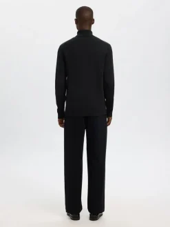 Selected SLHDANE LS KNIT STRUCTURE ROLL NECK