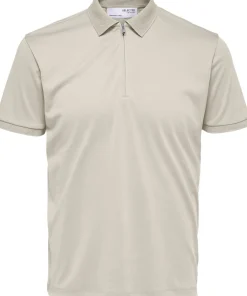 Selected SLHFAVE ZIP SS POLO NOOS