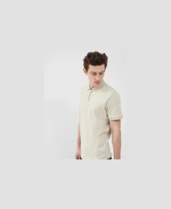 Selected SLHFAVE ZIP SS POLO NOOS