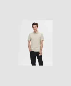 Selected SLHFAVE ZIP SS POLO NOOS