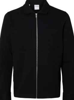 Selected SLHJACKIE SWEAT ZIP JACKET NOOS Sort