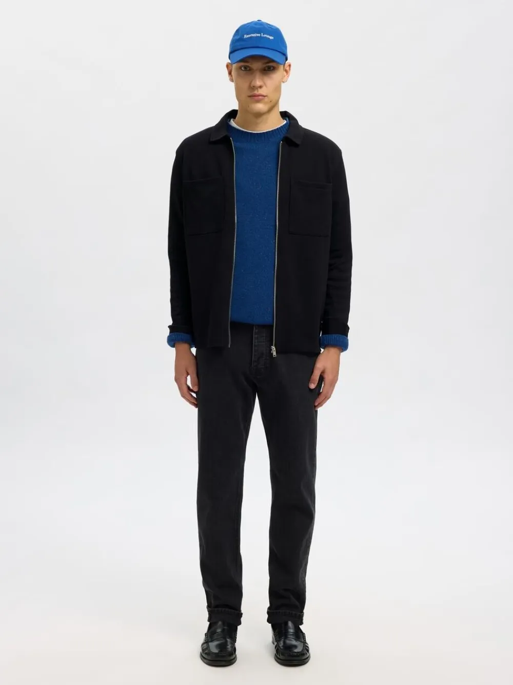 Selected SLHJACKIE SWEAT ZIP JACKET NOOS Sort