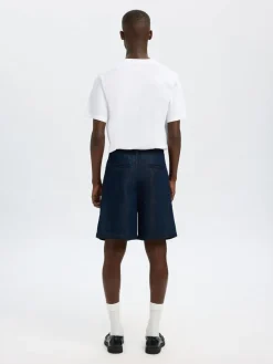 SLHLOOSE-NOLAN DARK B DENIM SHORTS>Selected Hot