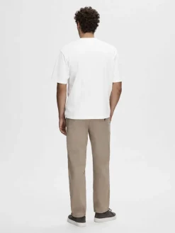 SLHLOOSEOSCAR SS O-NECK TEE NOOS>Selected Clearance