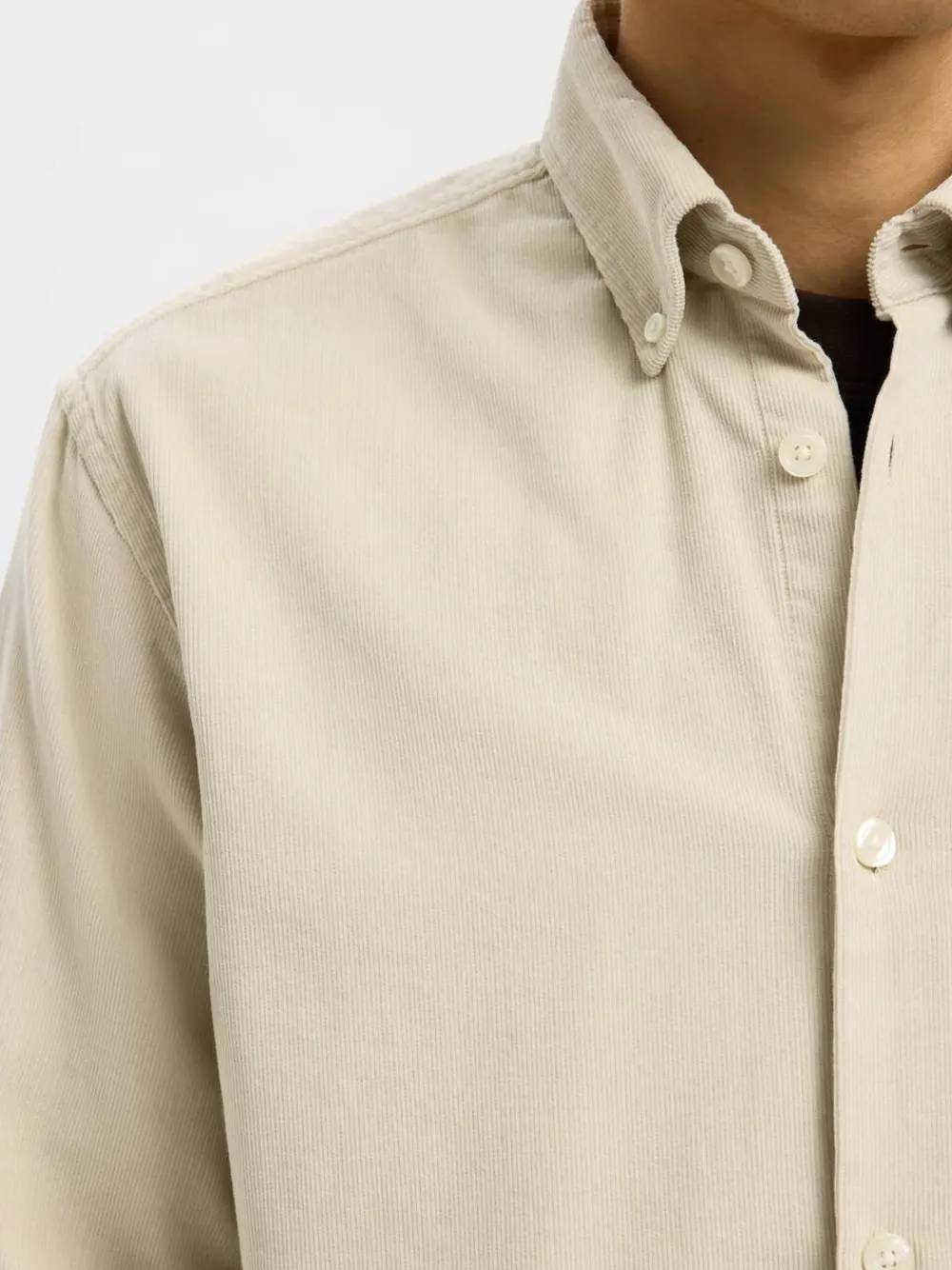 SLHREGDANNI CORD BD LS SHIRT NOOS>Selected Sale