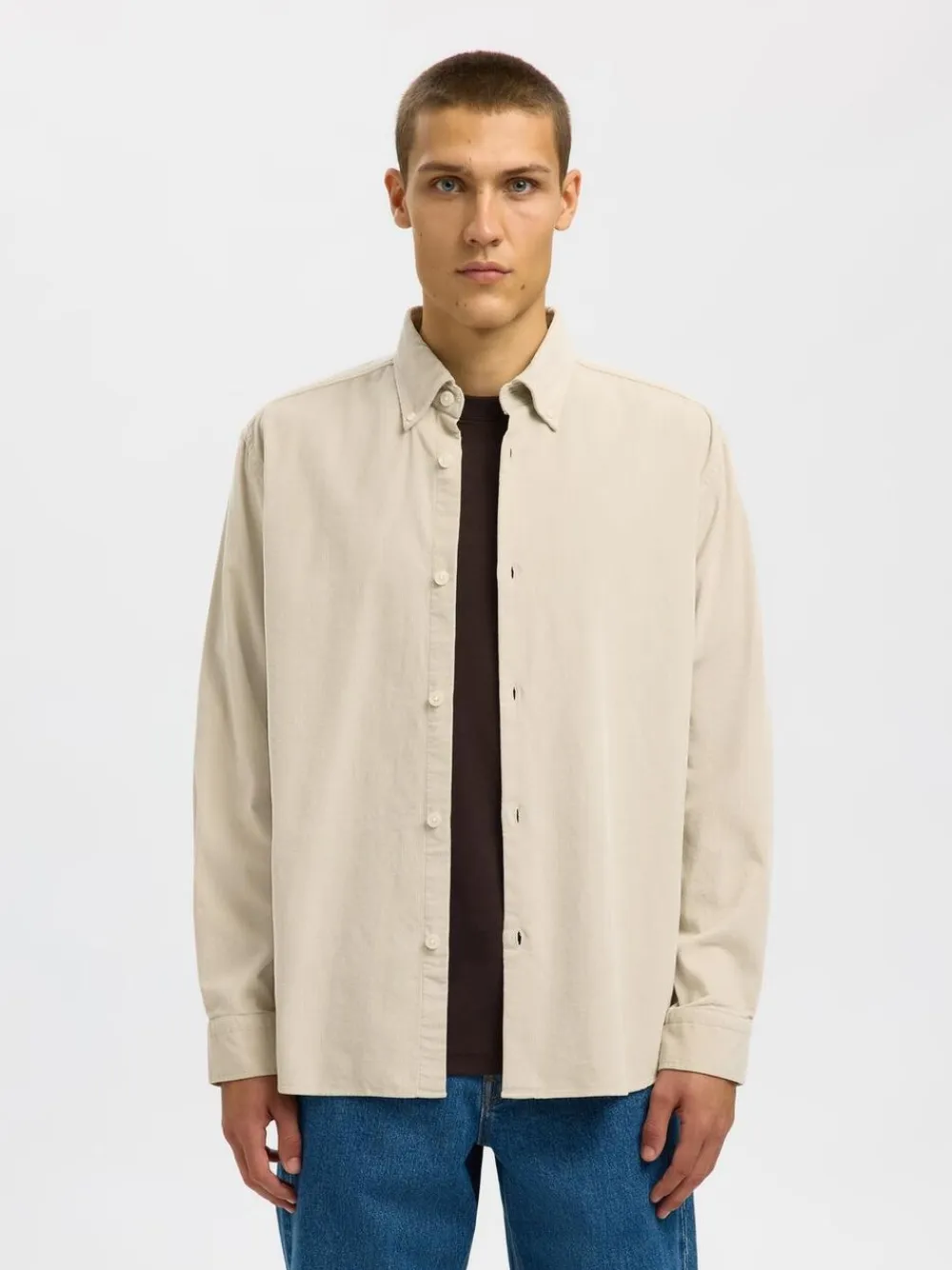 SLHREGDANNI CORD BD LS SHIRT NOOS>Selected Sale