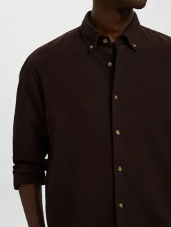 SLHREGNOAH MIX BDWN LS SHIRT CAMP>Selected Best