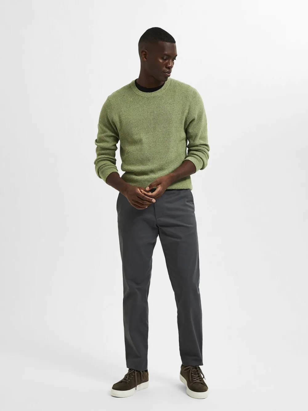 SLHSLIM-NEW MILES 175 FLEX CHINO W>Selected New