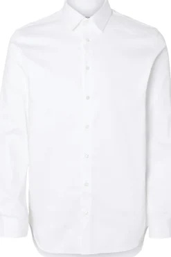 Selected SLHSLIM-PERFORMANCE SHIRT LS NOOS Bright white Discount