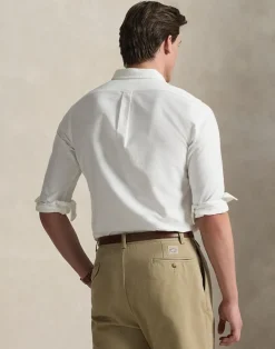 Polo Ralph Lauren Slim Fit Oxford Shirt Hvid Clearance
