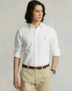 Polo Ralph Lauren Slim Fit Oxford Shirt Hvid Clearance