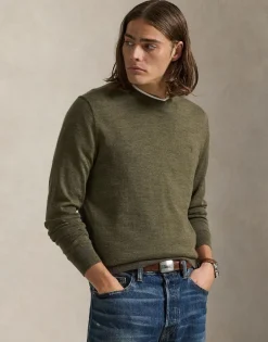 Slim Fit Washable Wool Crewneck Sweater>Polo Ralph Lauren Sale