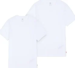 Levi's SLIM 2PK CREWNECK 1 TWOPACK TE Hvid Sale
