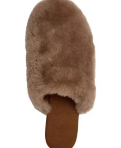 Magasin du Nord Collection Slipper in Real sheepskin - Brown Hot