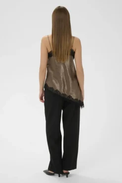 Soaked in Luxury SLIrianne Lace Top Morel New