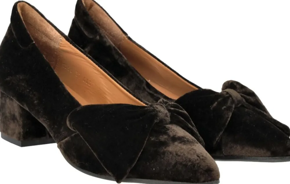 Sløjfe pump i blød velour>ANGULUS Discount