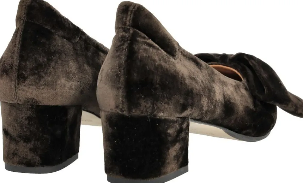 Sløjfe pump i blød velour>ANGULUS Discount