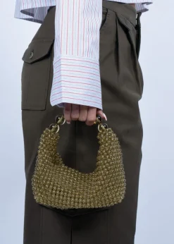 SUI AVA Slouchy Beaded Bag Green grape Online