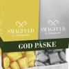 Smagfuld Gavepakning - GOD PÅSKE (gul/sølv)>Almuegaarden Discount