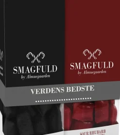 SMAGFULD by Almuegaarden Smagfuld Gavepakning - VERDENS BEDSTE (sort/rød)