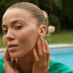 Small Contrast Fusion Hoops>Camille Brinch Jewellery Best