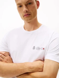 Tommy Hilfiger SMALL CREST OUTLINE TEE White Online