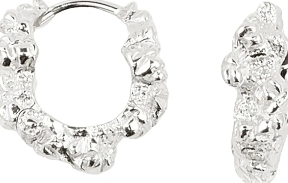 Small Levitate Crush Hoops>Camille Brinch Jewellery Clearance
