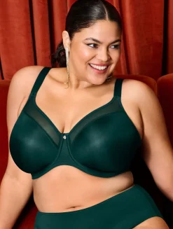 Elomi SMOOTH UW MOULDED NON PADDED BRA Deep emerald Best