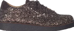 ANGULUS Sneaker i glitter på plateausål 2487/2193 brown glitter/dark b Hot