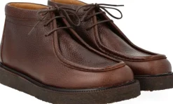 ANGULUS Snøresko med dekorativ rand 2505 dark brown Hot