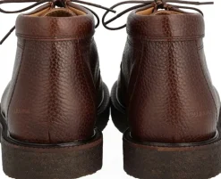 ANGULUS Snøresko med dekorativ rand 2505 dark brown Hot