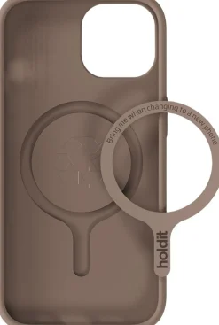 HoldIt Soft Magsafe Case iPhone 15/14/13 Mocha Brown Brun Sale