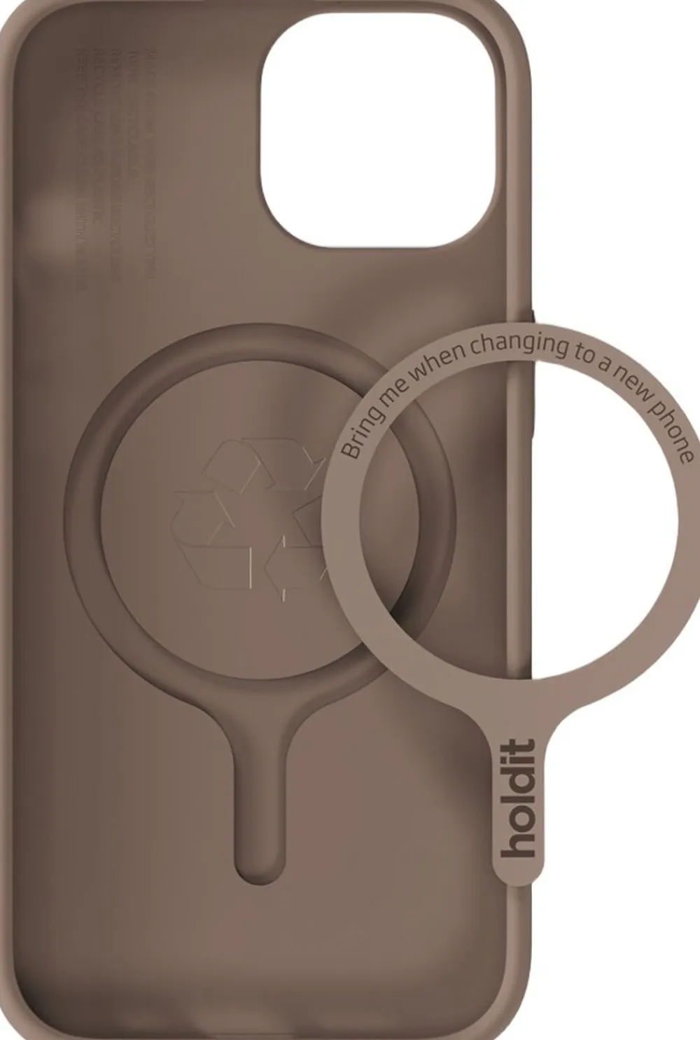 HoldIt Soft Magsafe Case iPhone 15/14/13 Mocha Brown Brun Sale