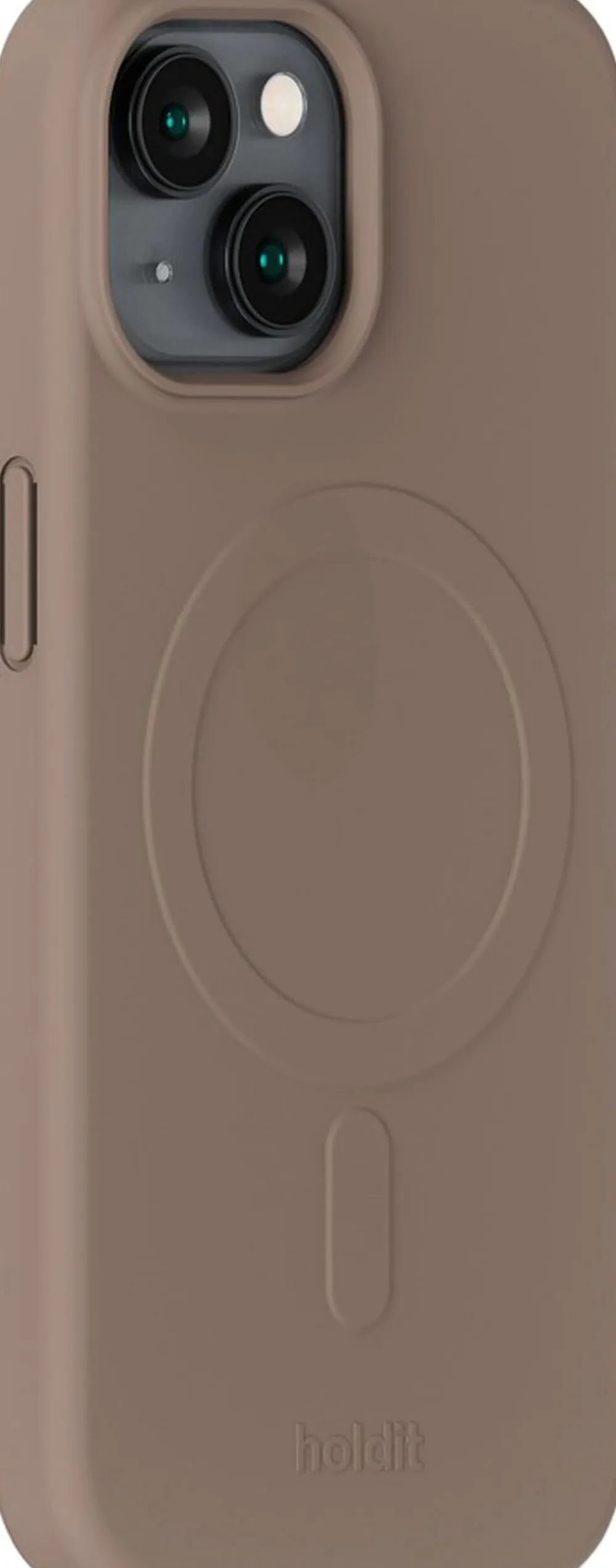 HoldIt Soft Magsafe Case iPhone 15/14/13 Mocha Brown Brun Sale