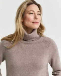 Gant SOFT WOOL TURTLENECK Taupe beige Best