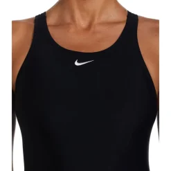 Nike Solid Fastback One Piece Badedragt Sort