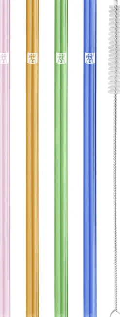 Zwilling Sorrento Sugerør i glas, farvet