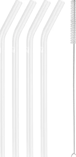 Zwilling Sorrento Sugerør med knæk i glas, klar