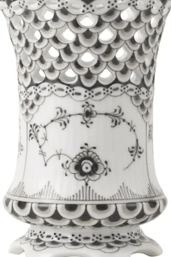 Sort Musselmalet Helblonde Vase, 11 cm>Royal Copenhagen Sale