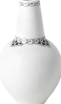 Royal Copenhagen Sort Riflet Blonde Vase 15 cm