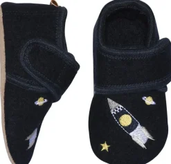 Børn Melton Space wool slippers